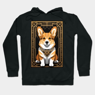 Corgi - art deco Hoodie